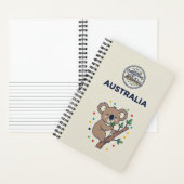 Australien-Erbe & Koala-Eukalyptus-Foto Notizblock (Innen)