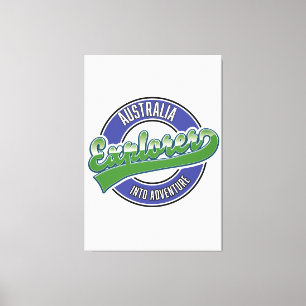 Australien Erforscher im Abenteuer Leinwanddruck