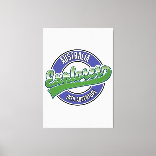 Australien Erforscher im Abenteuer Leinwanddruck (Vorderseite)
