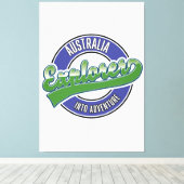 Australien Erforscher im Abenteuer Leinwanddruck (Insitu (Holzboden))