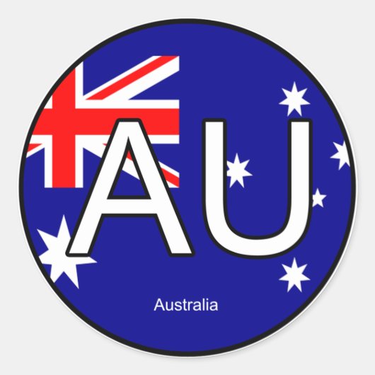 Australien Euro Sticker (Vorderseite)