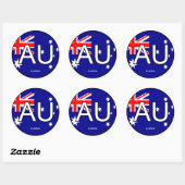 Australien Euro Sticker (Blatt)