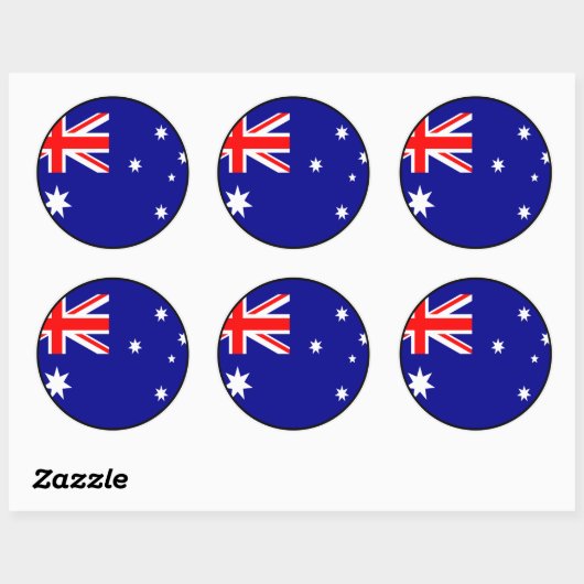 Australien Euro Sticker (Blatt)