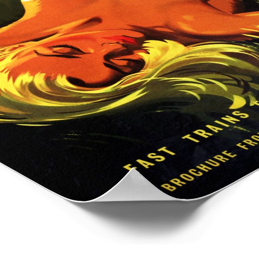 Australien Exmouth South Devon Vintage Poster (Ecke)