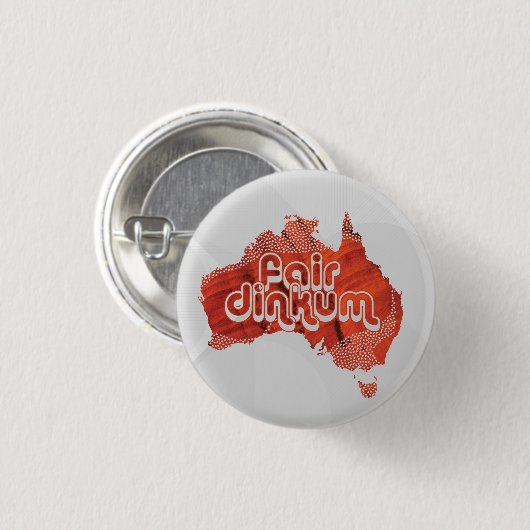AUSTRALIEN FAIR DINKUM BUTTON (Vorne & Hinten)