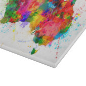 Australien-Farbe spritzt Karte Schneidebrett (Ecke)