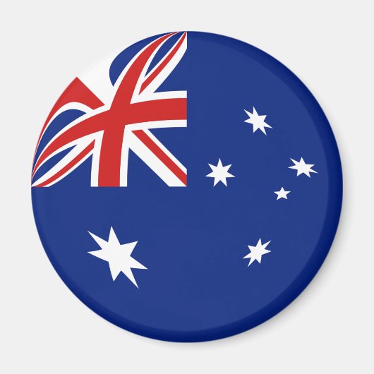 Australien Fisheye Flag Magnet (Vorne)