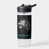 Australien Fitness & Australisches Wappen / Flagge Trinkflasche (Links)