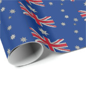 Australien Flag Art Original Geschenkpapier (Rolleneckpunkt)