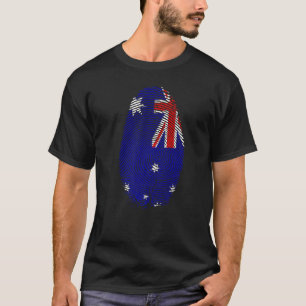 Australien Flag Fingerprint Es ist in meinem DNA-G T-Shirt