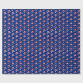 Australien Flag Honeycomb Wrapping Paper Geschenkpapier (Flach)