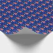 Australien Flag Honeycomb Wrapping Paper Geschenkpapier (Ecke)