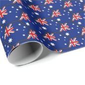 Australien Flag Honeycomb Wrapping Paper Geschenkpapier (Rolleneckpunkt)