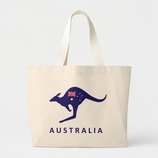 AUSTRALIEN FLAG KANGAROO BAG JUMBO STOFFBEUTEL (Vorne)