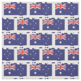 AUSTRALIEN Flag Map Kontur Stoff