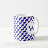 AUSTRALIEN Flag Patriotic Custom Monogram GOD BLES Kaffeetasse (VorderseiteRechts)