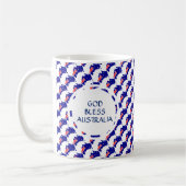 AUSTRALIEN Flag Patriotic Custom Monogram GOD BLES Kaffeetasse (Links)