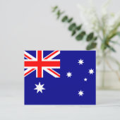 AUSTRALIEN FLAG POSTKARTE (Stehend Vorderseite)