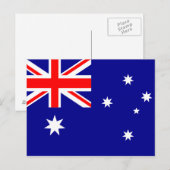 AUSTRALIEN FLAG POSTKARTE (Vorne/Hinten)