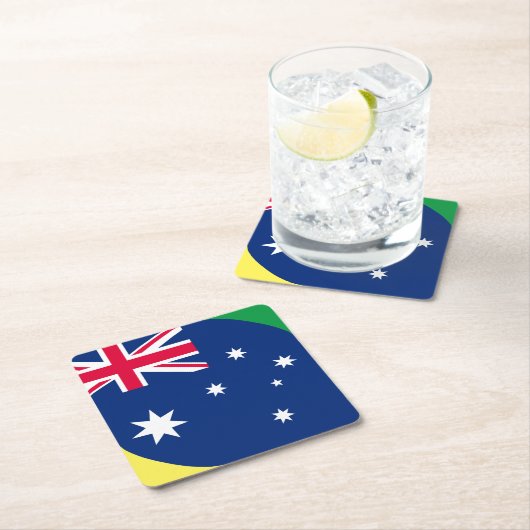 AUSTRALIEN FLAG RECHTECKIGER PAPPUNTERSETZER (Vor Ort)
