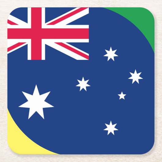 AUSTRALIEN FLAG RECHTECKIGER PAPPUNTERSETZER (Vorderseite)