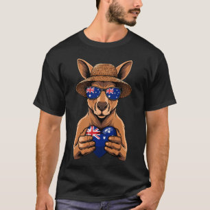 Australien Flagge Australisches Känguru 1 T-Shirt