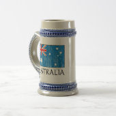 Australien-Flagge Bierglas (Vorderseite Links)