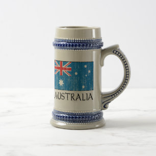 Australien-Flagge Bierglas