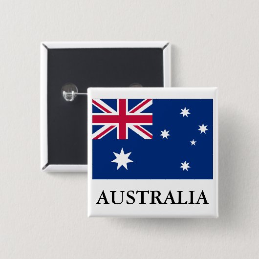 Australien-Flagge Button (Vorne & Hinten)