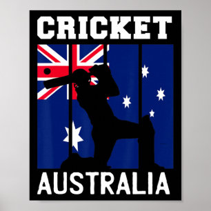 Australien-Flagge Cricket-Fans Spieler Trainer Aus Poster