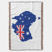 Australien-Flagge Decke (Vorderseite Vertikal)