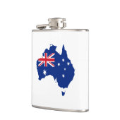 Australien-Flagge Flachmann (Links)