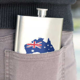 Australien-Flagge Flachmann