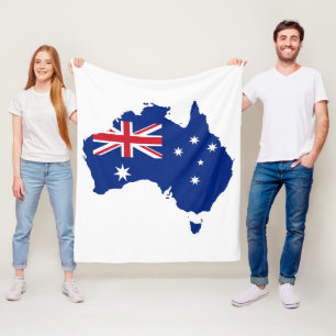 Australien-Flagge Fleecedecke