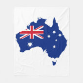 Australien-Flagge Fleecedecke (Vorderseite)