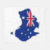 Australien-Flagge Fleecedecke (Vorderseite (Horizontal))