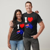 Australien Flagge für Australien I Liebe Australie T-Shirt (Unisex)