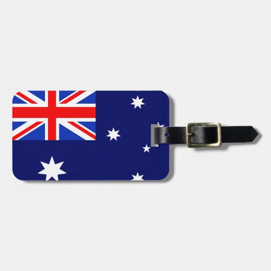 Australien-Flagge Gepäckanhänger (Vorderseite horizontal)