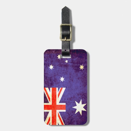 Australien Flagge Gepäckanhänger (Vorderseite vertikal)