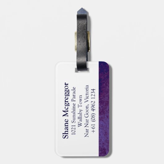 Australien Flagge Gepäckanhänger (Rückseite vertikal)