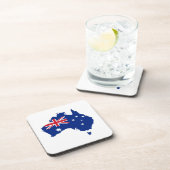 Australien-Flagge Getränkeuntersetzer (Rechte Seite)