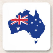 Australien-Flagge Getränkeuntersetzer (Vorderseite)