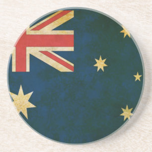 Australien-Flagge im Schmutz Getränkeuntersetzer