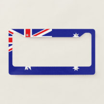 Australien-Flagge im Stil eines Nummernschildrahme