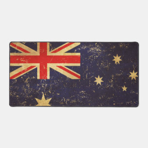 Australien-Flagge im Vintage-Design Schreibtischunterlage