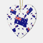 Australien Flagge in mehreren Ebenen Askew Keramik Ornament (Links)