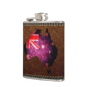 Australien Flagge Karte Flachmann (Links)