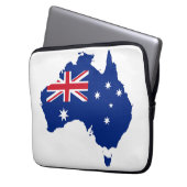 Australien-Flagge Laptopschutzhülle (Vorderseite Links)