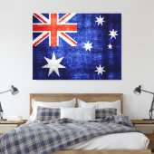 Australien-Flagge Leinwanddruck (Insitu (Schlafzimmer))