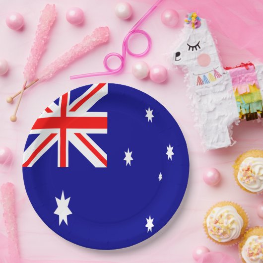 Australien-Flagge Pappteller (Party)